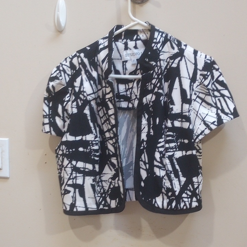 Black and White Abstract Jacket